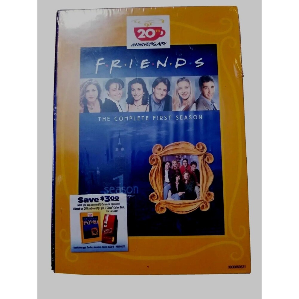 "Friends" The Complete First Season 20th Anniversary DVD Set NEW Sealed